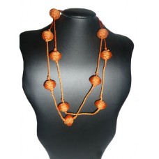 Handmade Moroccan Fabric Necklace "Sautoir" 